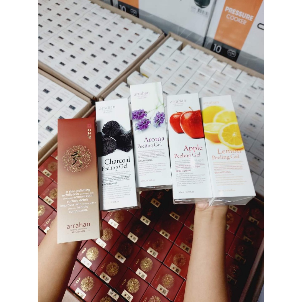 Kem Tế Bào Chết Làm Trắng Da Hoa Quả Arrahan Peeling Gel 180ml