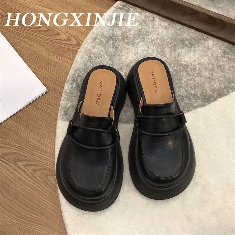 HONGXINJIE  dép sandal nữ dép đi biển dép đế cao Thoải Mái Xinh Xắn   Phong cách ins Đẹp Beautiful B20G07Y 37Z230910
