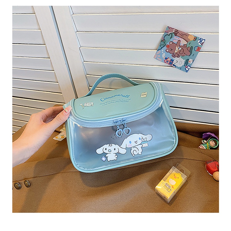 Túi Đựng Mỹ Phẩm sanrio 18cm Kích Thước Nhỏ Gọn Phong Cách hellokitty mymelody Vệ Sinh Cá Nhân