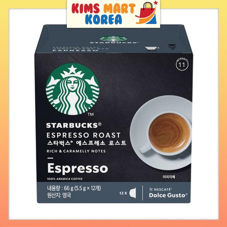 Cà phê Starbucks Nescafe Dolce Gusto Espresso Roast Capsule 5,5g x 12 viên