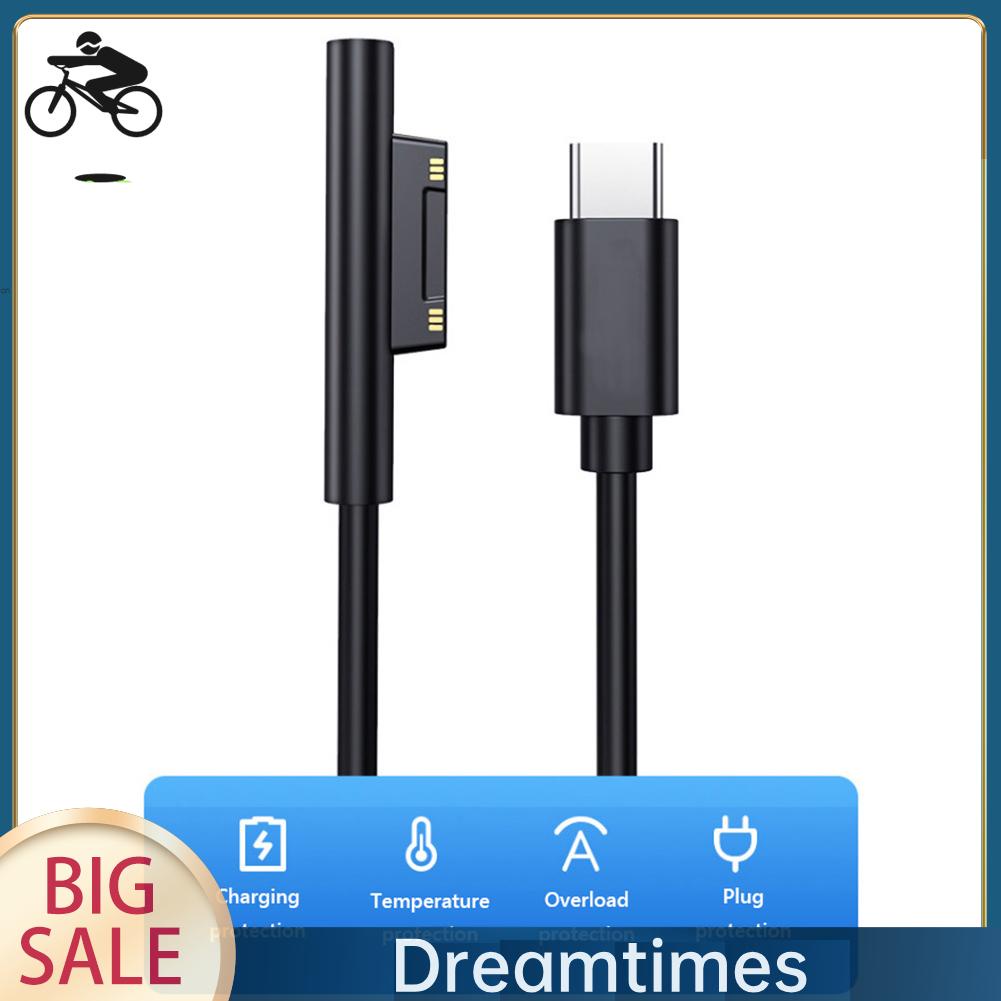 Dây Cáp Sạc Nhanh usb c pd Cho microsoft surface pro 7 6 5 4 1.vn