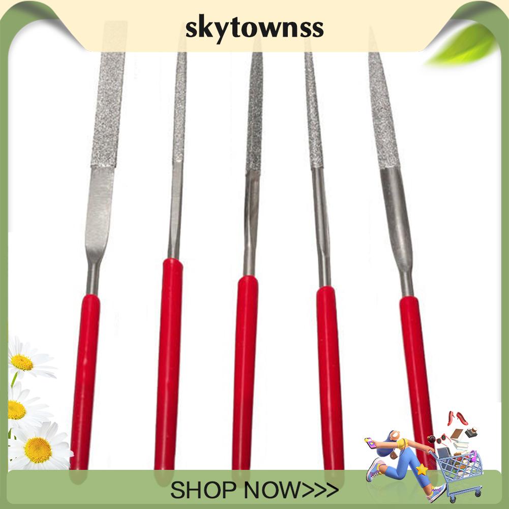 Bộ 5 Cây Dũa Đánh Bóng Gỗ / Kính / Kim Loại Chuyên Dụng