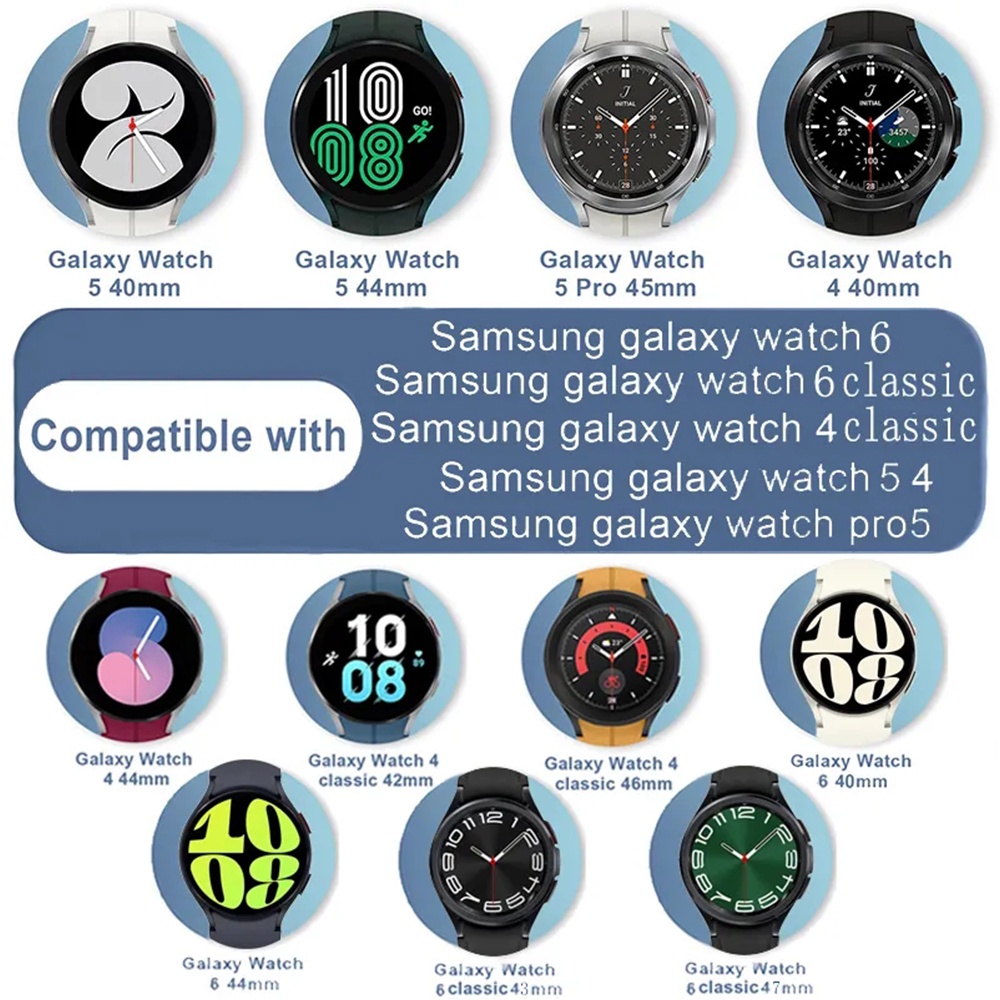 Silicone Dây Đeo Silicon Khóa Nam Châm Cho Đồng Hồ Thông Minh samsung galaxy watch 6 5 4 44mm 40mm 46mm 5 pro 45mm 6 classic 43mm 47mm