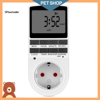 Đồng hồ hẹn giờ điện tử màn hình lcd 230v phích cắm eu