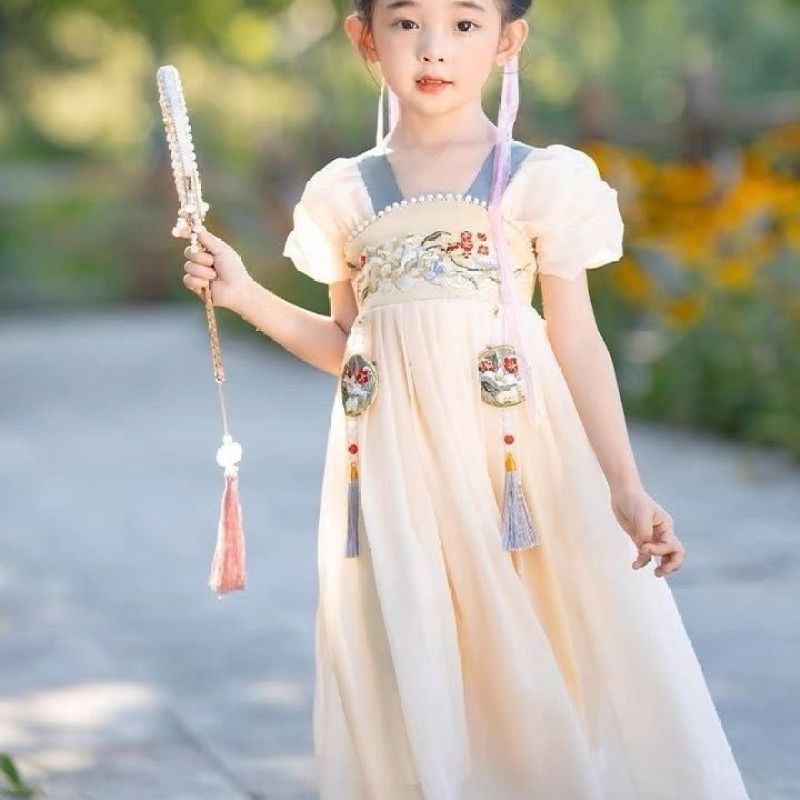 Đầm Sườn Xám qipao Hóa Trang Công Chúa Mùa Hè 2023 Mới tang Cho Bé Gái qipao