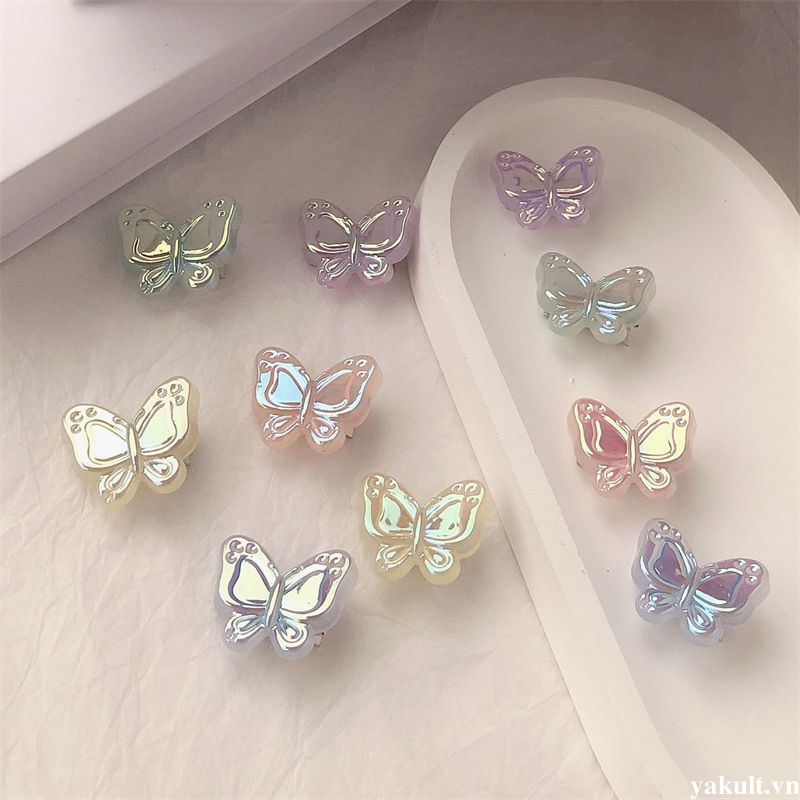 🎀 yakult 🎀Kẹp Tóc Mini Hình Bướm Thay Đổi Màu Sắc Phong Cách Hàn Quốc Dễ Thương Dành Cho Bạn Nữ