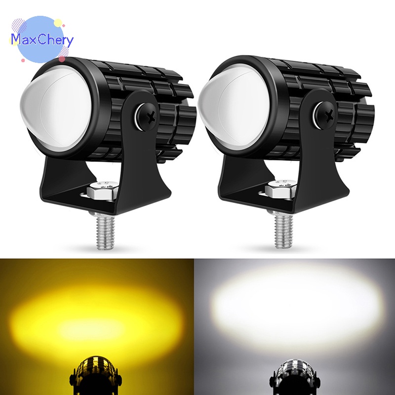 Đèn Pha led Hai Màu mini mchy > Cho Xe Máy atv scooter Mới