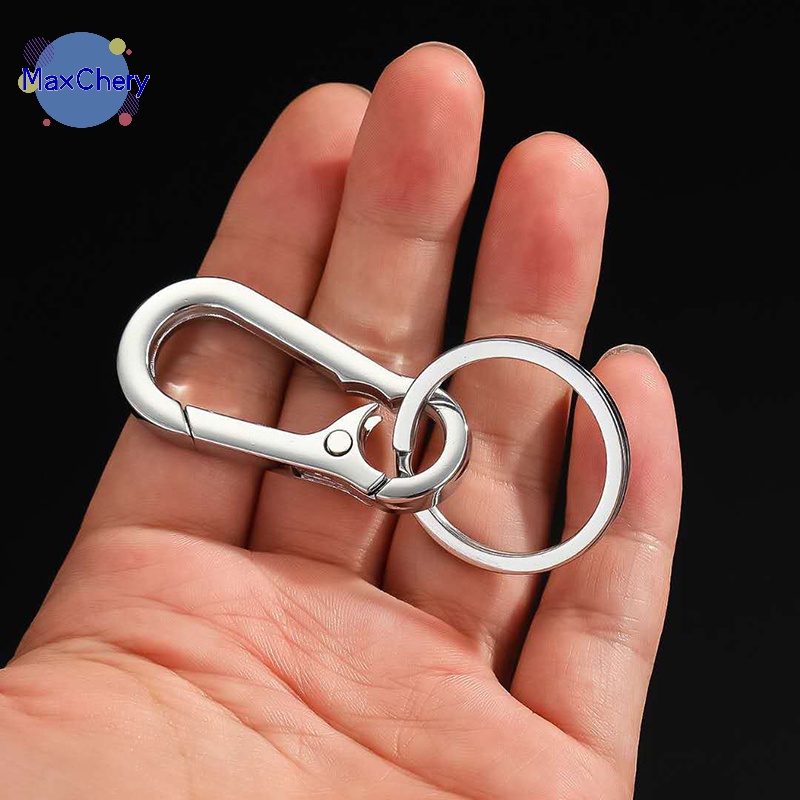 Móc Khóa Hình Móng Ngựa Bằng Thép Không Gỉ Chống Thất Lạc Dành Cho Nam Mới