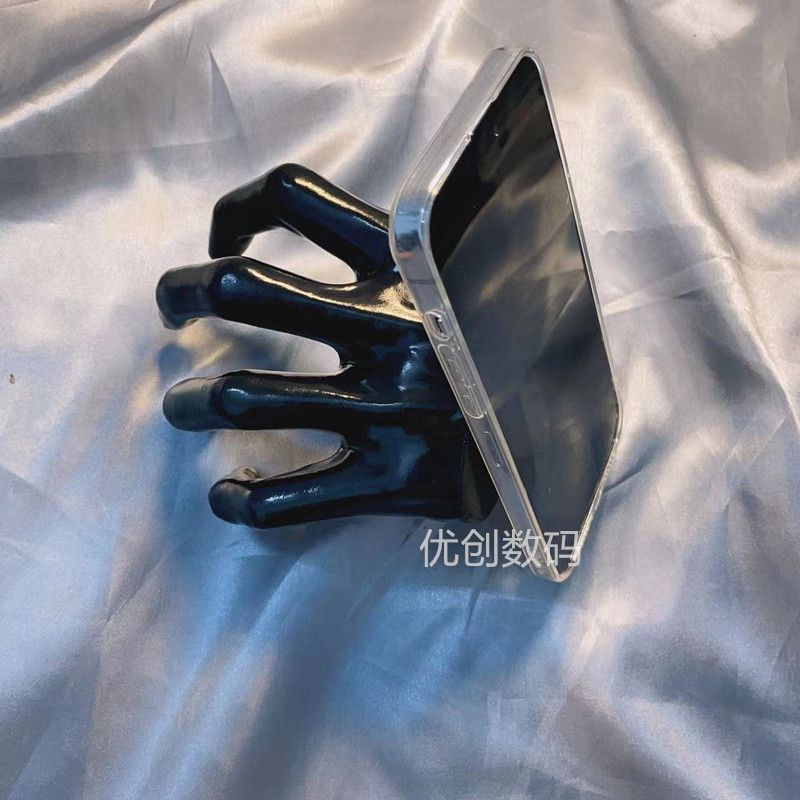 Ôp Điện Thoại Họa Tiết Bàn Tay Xấu Xí Màu Đen Chống Rơi Cho iphone 14 pro xsmax / xs / xr / se 6 / 6s / 7p / 8p Vỏ