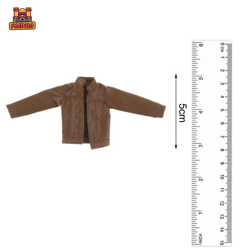 Predolo Áo Khoác Giả Da Thời Trang Cho Mô Hình Người Lính 6 "Tỷ Lệ 1 / 12