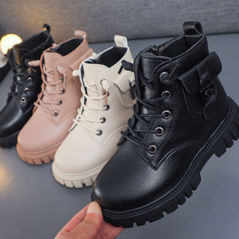 SUPER KIDS Giày Boot Phong Cách Hàn Quốc Trẻ Trung Cá Tính Thời Trang Dành Cho Cả Nam Và Nữ