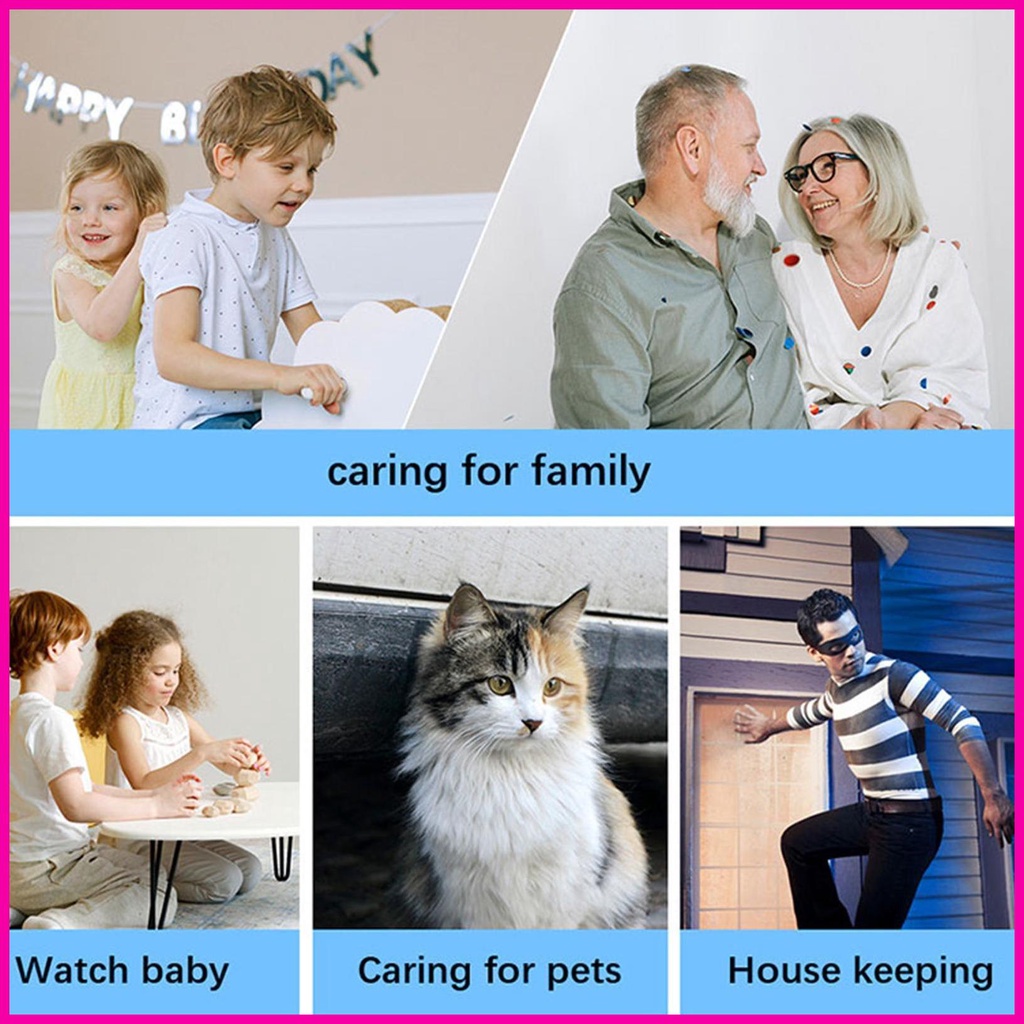 Camera An Ninh Không Dây 1080p hd Kết Nối wifi Có Tầm Nhìn Ban Đêm Và Phát Hiện Chuyển Động Trong Nhà Ngoài Trời