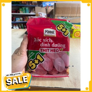 1 gói xúc xích Ponnie vị heo hoặc bò gói 198g