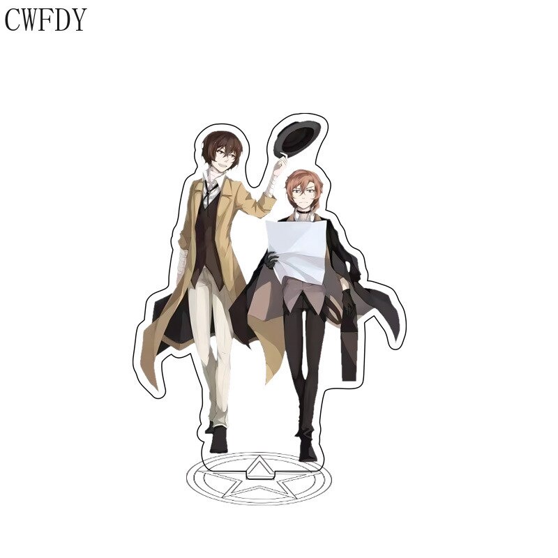 Mô hình Standee Anime Bungou Stray Dogs Acrylic Stand Cartoon Figure Osamu Dazai Kunikida Doppo Stray Dogs Keychain