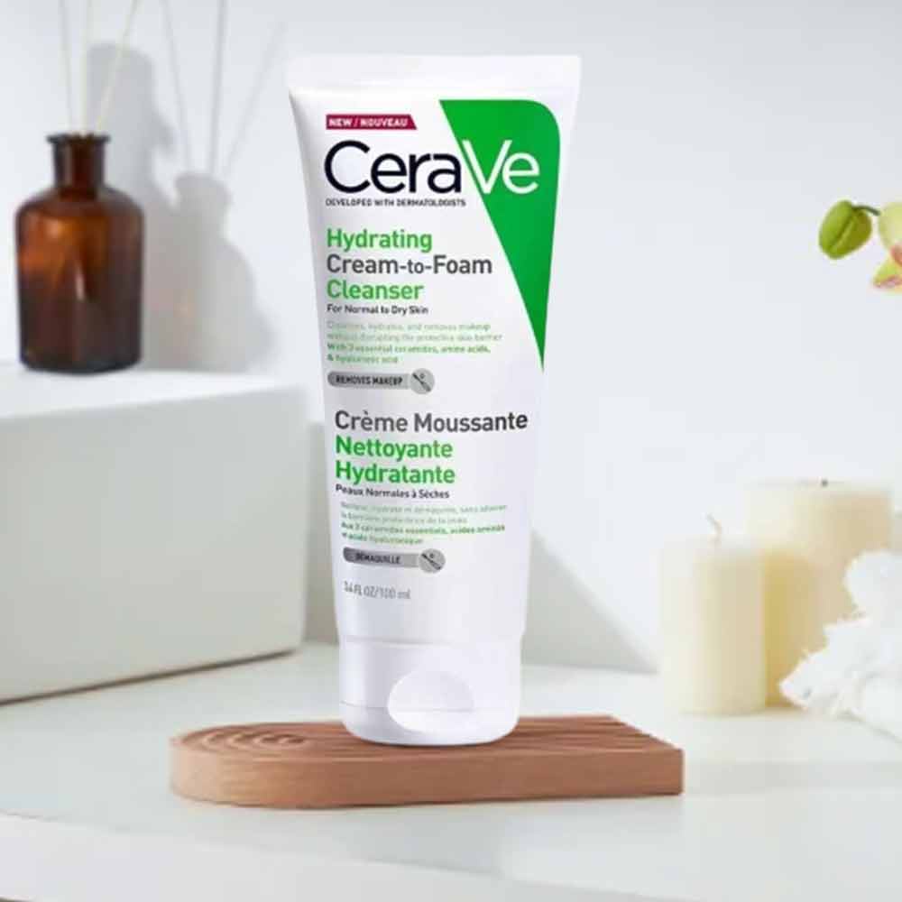CeraVe 24h moisturizing amino acid foam facial cleanser