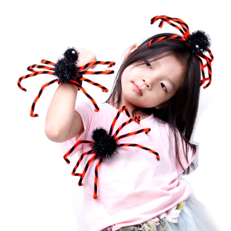 Cài Tóc Hình Nhện Phong Cách halloween Cho Người Lớn Và Trẻ Em