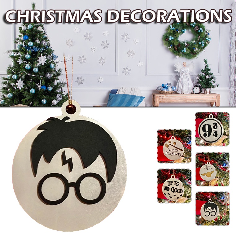 Magic School Christmas Ornament Tree Decor Home Windows Hanging Pendant