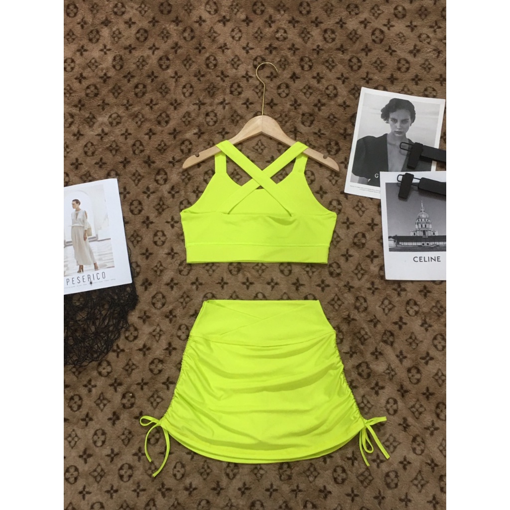 Áo tập gym nữ, áo tập aerobic, yoga đi biển dã ngoại đi bơi nữ  lớp áo bra