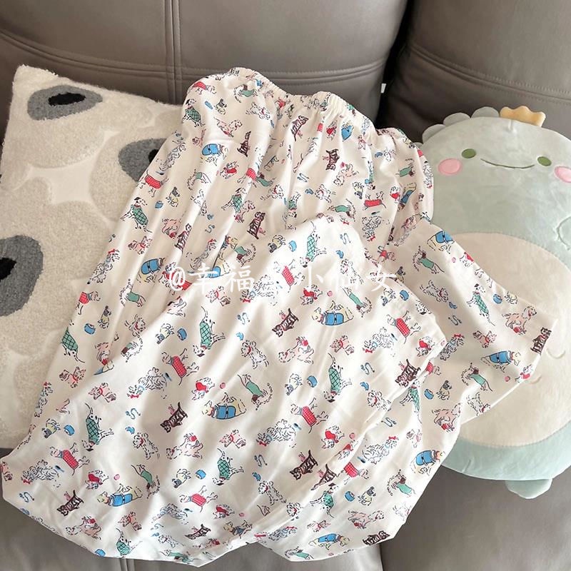 Bộ Đồ Ngủ Tay Dài In Họa Tiết Hoạt Hình Dễ Thương Thời Trang Xuân Thu Cho Nữ