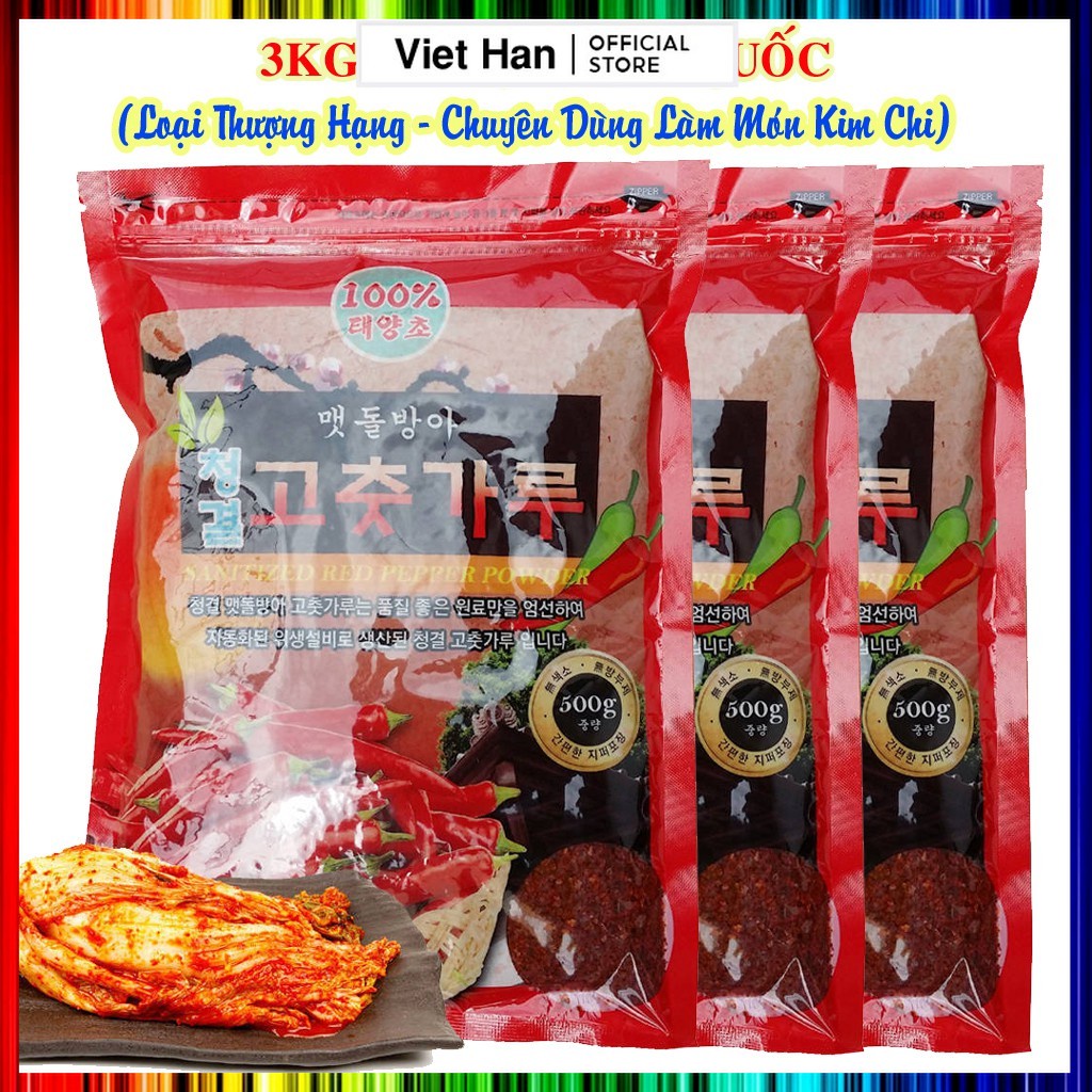 3KG ỚT BỘT HÀN QUỐC CHUYÊN DÙNG LÀM KIM CHI