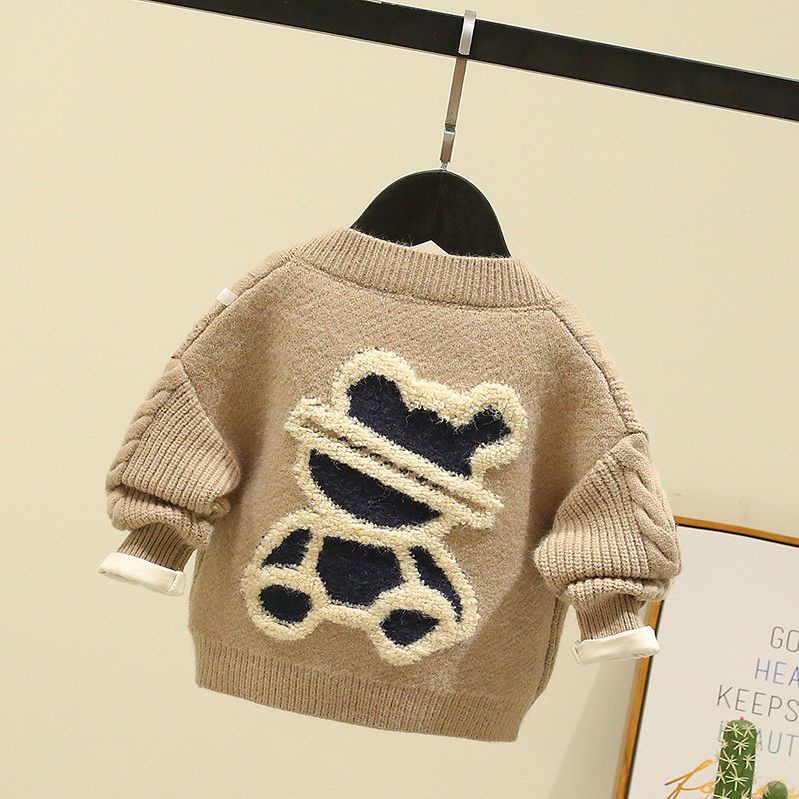 Áo sweater Dệt Kim Thiết Kế Mới Đơn Giản Thời Trang Mùa Xuân Thu Theo Phong Cách Hàn Quốc Cho Bé