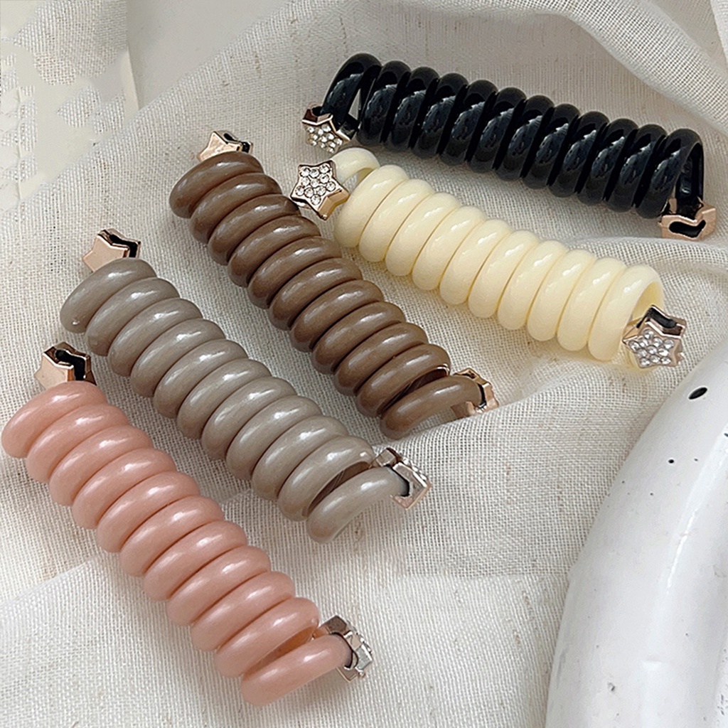 1 Dây Cột Tóc Cao Su Hình Ngôi Sao Nhiều Màu Thời Trang