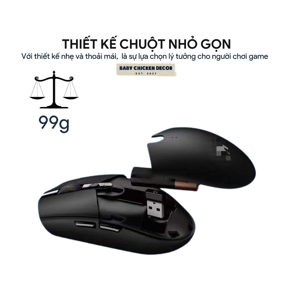 Chuột không dây Logitech G304 Lightspeed - Cảm biến hero chuyên dùng cho người chơi game -PK888 | BigBuy360 - bigbuy360.vn
