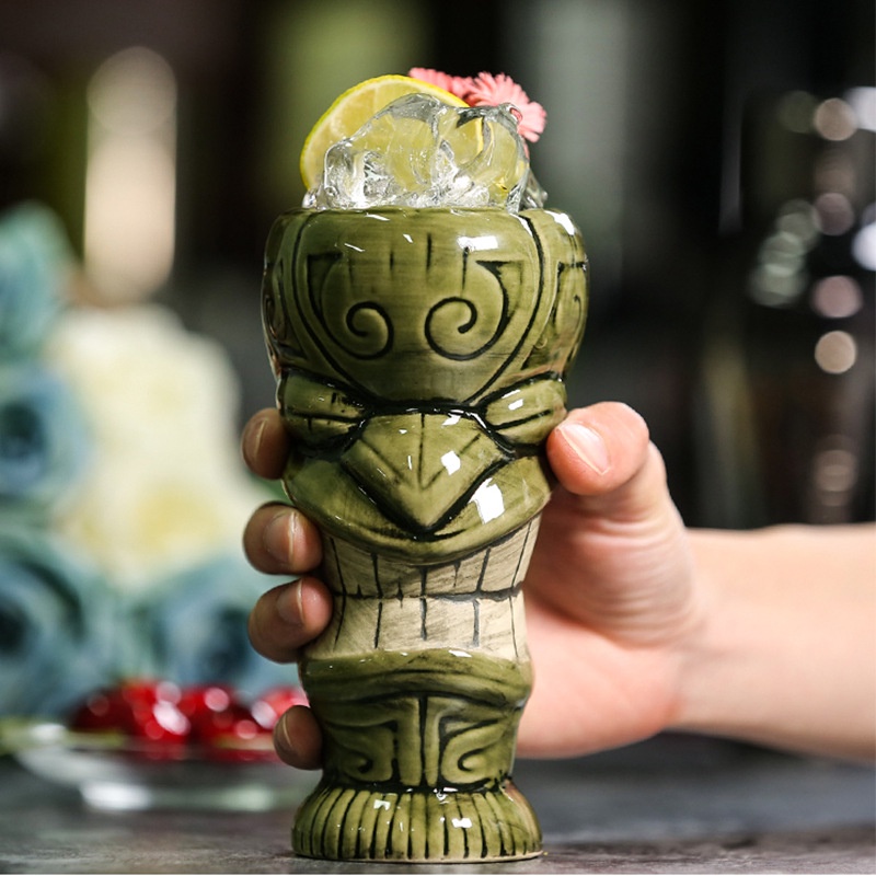 Ly Thủy Tinh Uống cocktail Phong Cách Hawaii Sáng Tạo Kính
