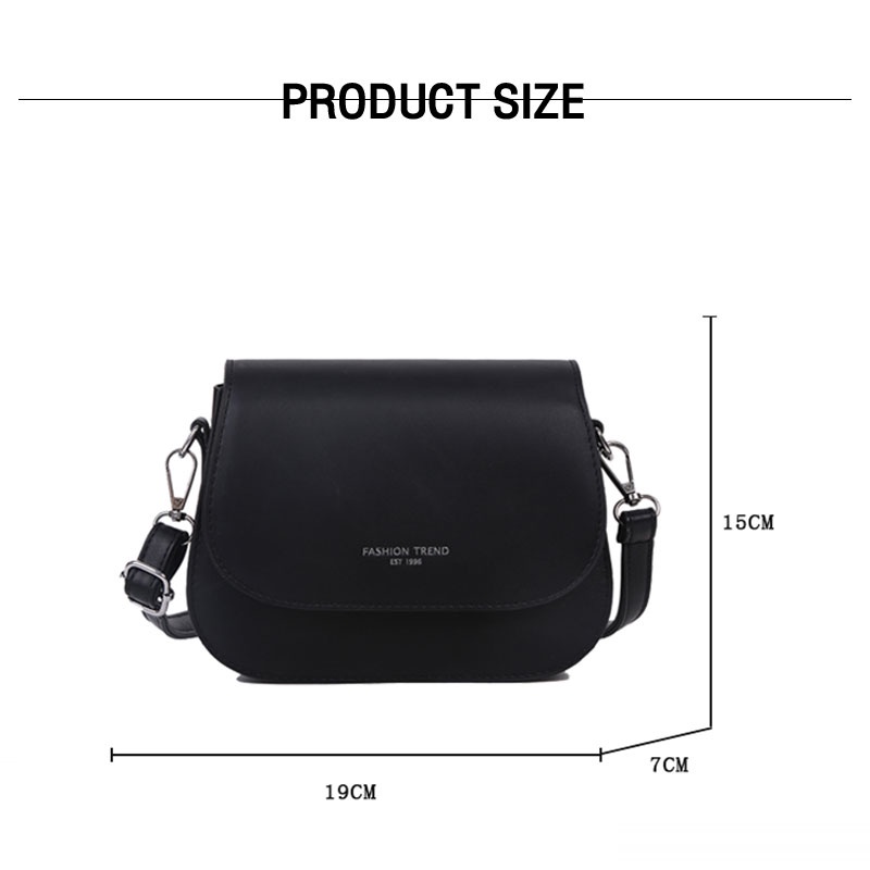 Juststar Túi Đeo Chéo Vai Bằng Da Kiểu Yên Ngựa Đơn Giản Hợp Thời Trang Cho Nữ