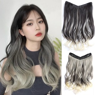 Tóc giả 4 kẹp chữ u xoăn nối dài thời trang