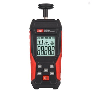 TASI Tachometer Contact & Non-contact Digital Tachometer Laser Photo Tachometer 3～100000RPM High Accuracy RPM Tachometer Backlit Display Data Hold Auto Power Off for Quality Control