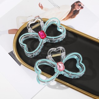 Kẹp Tóc Nơ Đính Đá 9.5cm