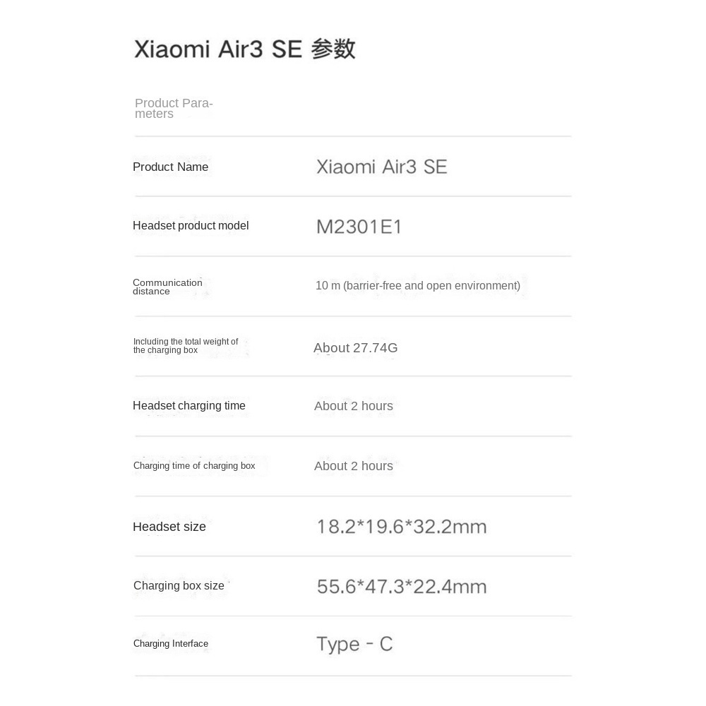 Tai nghe không dây 5.3 new xiaomi air 3 se tws 2023 Chất Lượng Cao