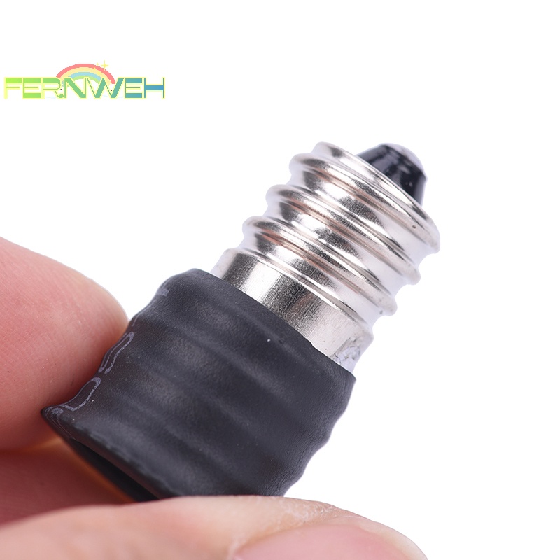 Set 2 Đuôi Đèn Chuyển Đổi Từ e12 Sang e14 Màu Đen