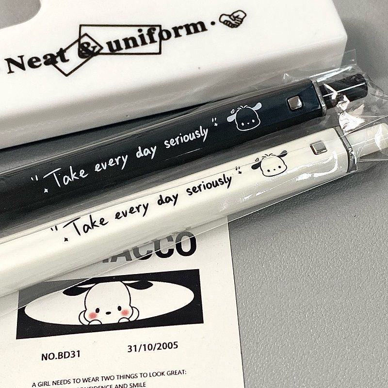 1 Bút Mực Nước Dạng Nhấn 0.5mm In Họa Tiết Chú Chó Hoạt Hình Đơn Giản Nhanh Khô Phong Cách ins Dành Cho Học Sinh