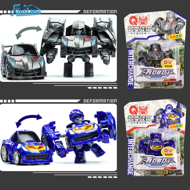 Đồ Chơi Rô Bốt Xe Hơi Biến Hình mini Dễ Thương Có Thể Tháo Rời Cho Bé