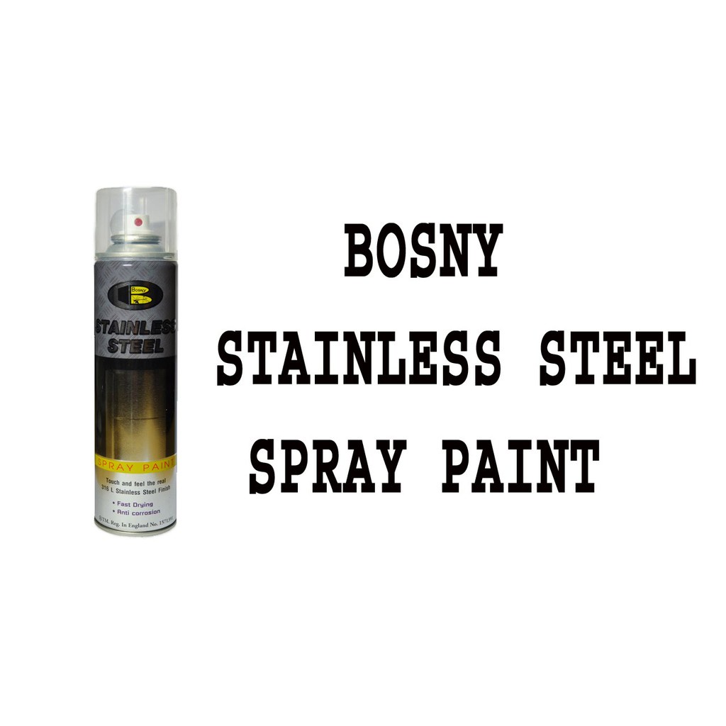 Sơn Xịt Mạ Kẽm Stainless Steel Bosny Thái Lan - Hàng Chuẩn Công Ty