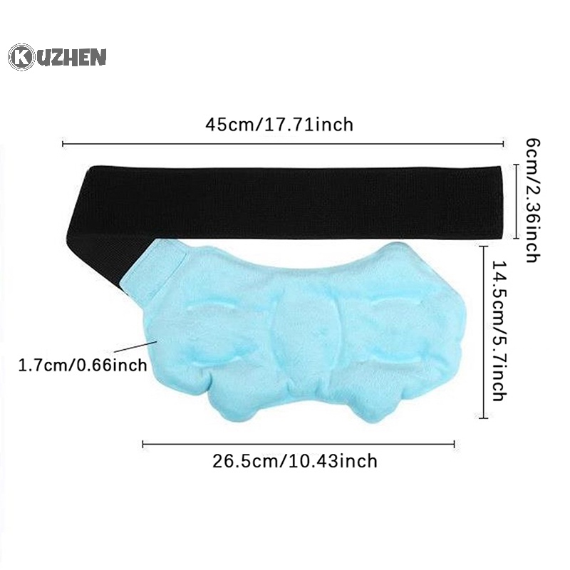 Kuzhen Túi Chườm Đá Nóng / Lạnh Giảm Đau Mắt Cá Chân Linh Hoạt Có Thể Tái Sử Dụng