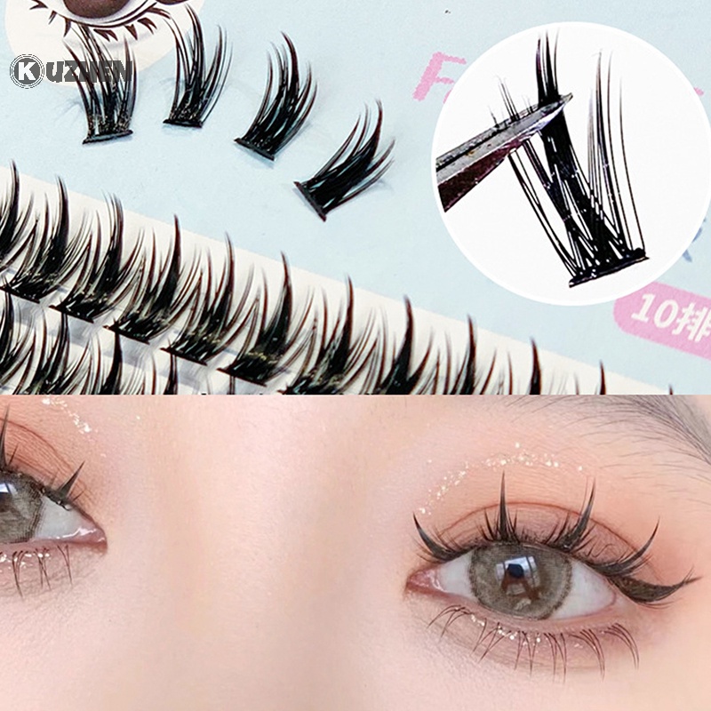 Kuzhen Hộp Lông Mi Giả Mịn Tự Nhiên 12mm