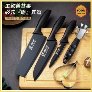 Bộ dao làm bếp thái lan 5 món đen cao cấp - hàng loại 1 cam kết về chất lượng
