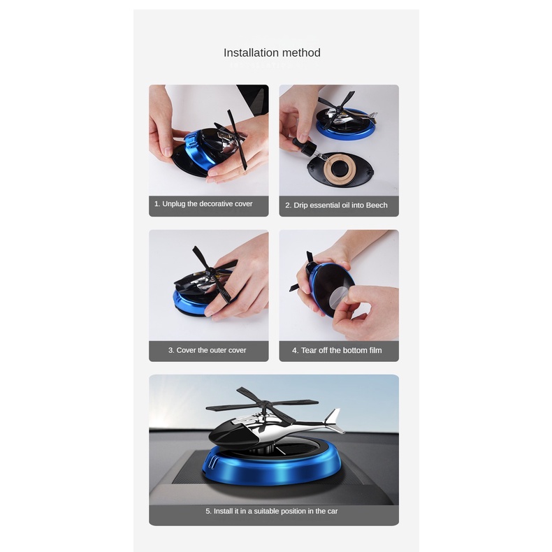 Máy Khuếch Tán Hương Thơm Xe Hơi Sử Dụng Năng Lượng Mặt Trời