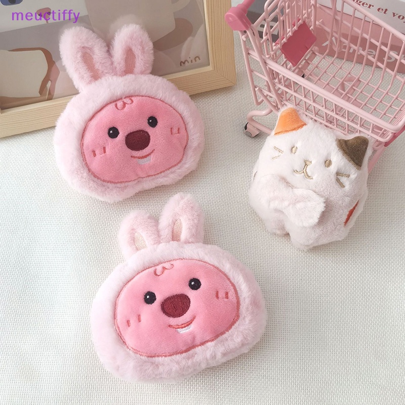 Meuctiffy Móc Khóa Hình Thú Nhồi Bông Màu Hồng Dễ Thương Cá Tính vm