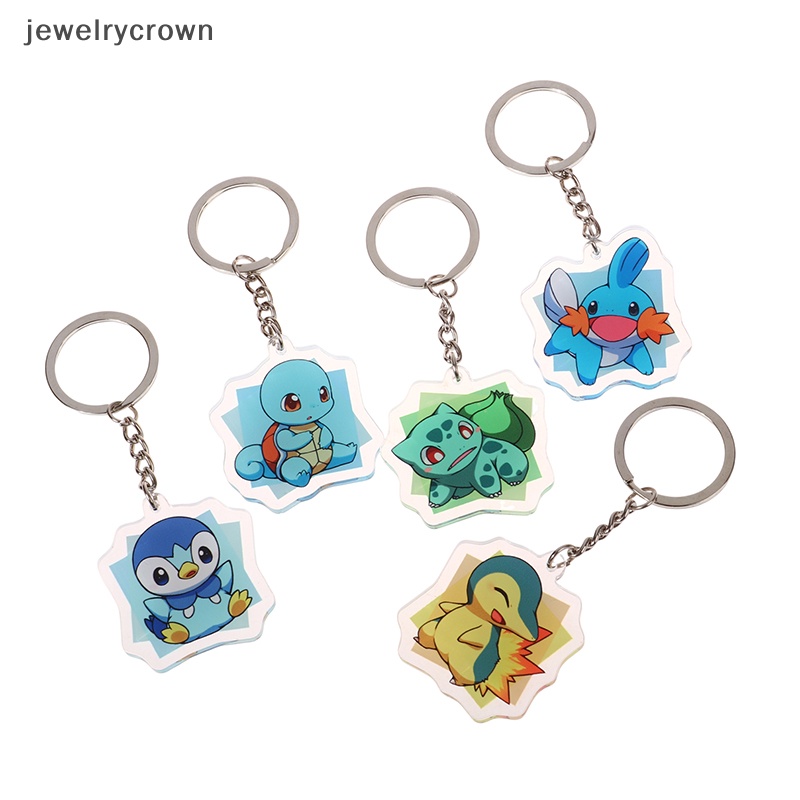 Móc Khóa Mô Hình Nhân Vật Hoạt Hình pokemon pikachu squirtle charmander Bằng acrylic Cho Trẻ Em