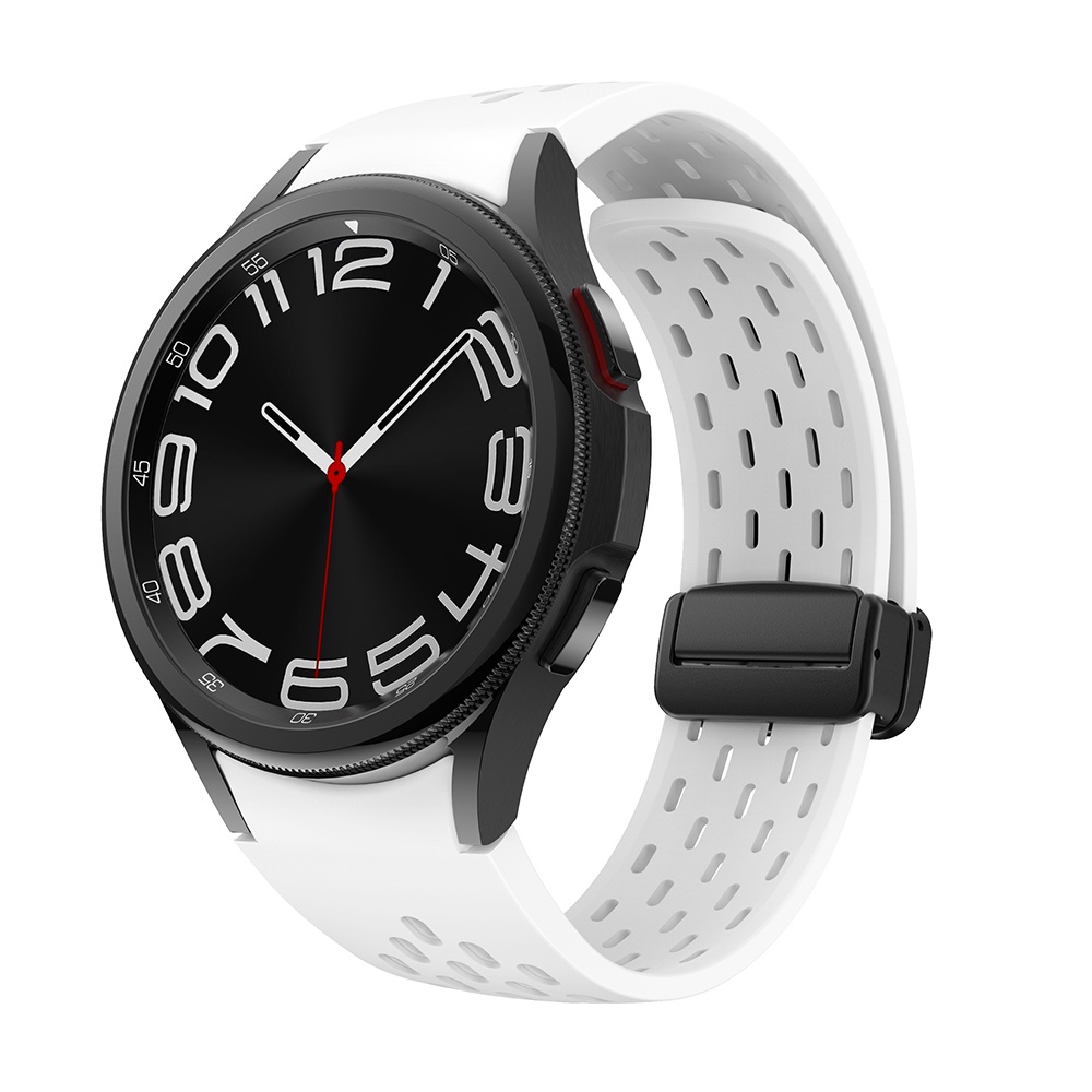 Silicone Dây Đeo Silicon Khóa Nam Châm Cho Đồng Hồ Thông Minh samsung galaxy watch 6 5 4 44mm 40mm 46mm 5 pro 45mm 6 classic 43mm 47mm