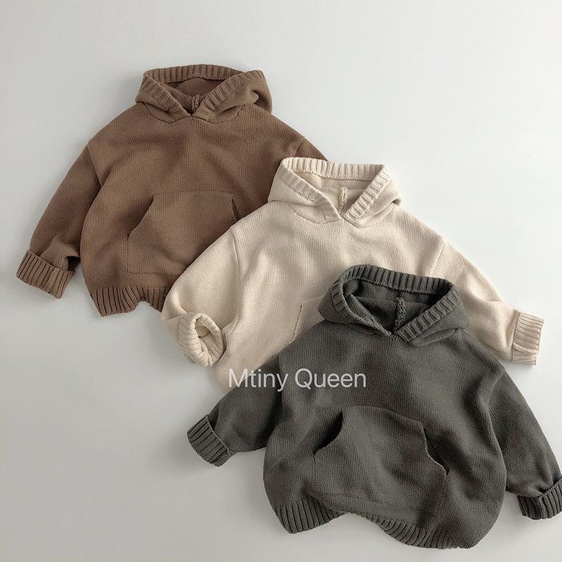 Dễ Thương Áo sweater Có Mũ Trùm Kiểu Hàn Quốc Thời Trang Thu Đông Cho Bé