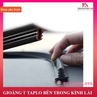 2m Gioăng cao su chữ T nẹp chân kính lái ô tô, phù hợp mọi loại xe