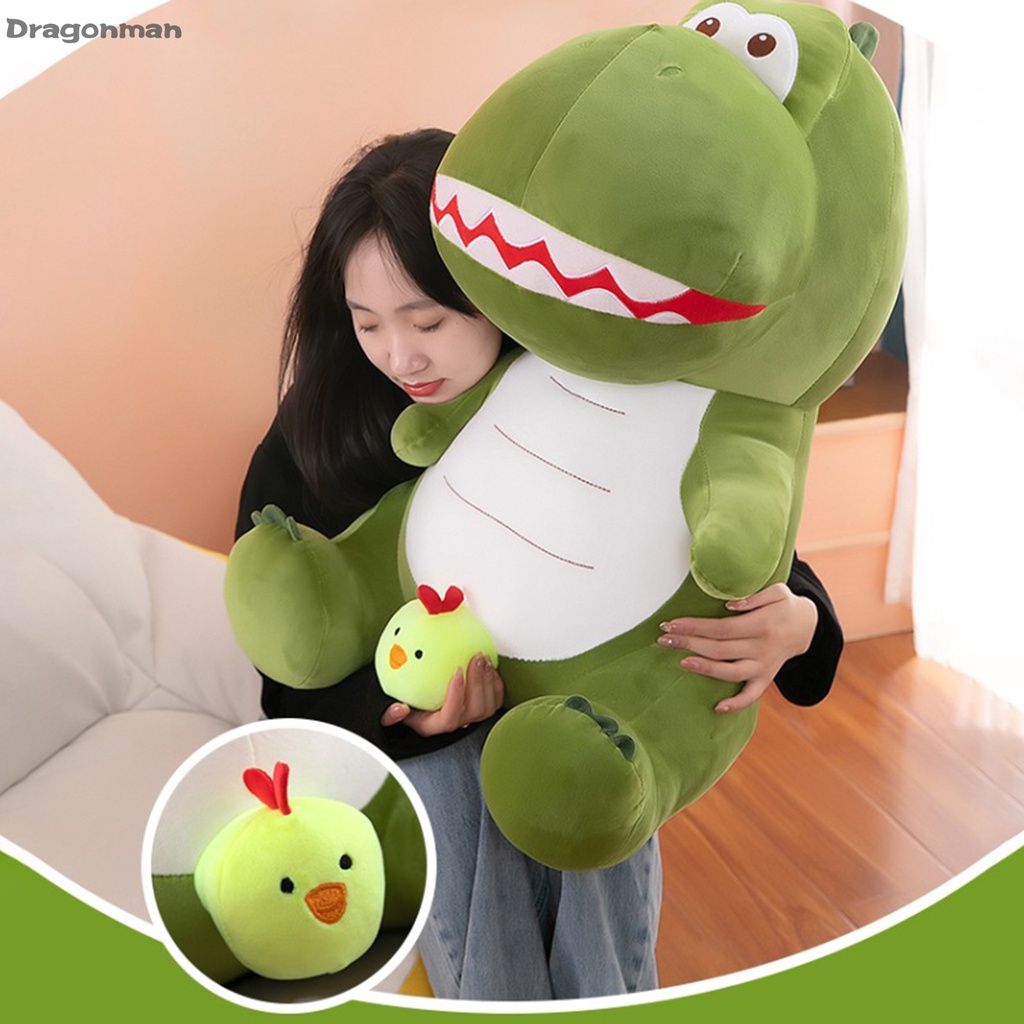 Khủng Long Nhồi Bông Màu Xanh Lá Cây Dễ Thương