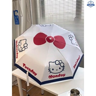 Sanrio Dù Gấp Chống Mưa Nắng Tia uv In Hình hello kitty Đáng Yêu