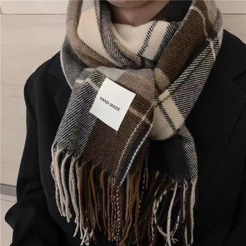 Mộc® Khăn Quàng Cổ - Khăn Choàng Cổ Len Ấm Áp Phong Cách Vintage