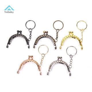 Velishy 1 Khung Kim Loại 5cm Gắn Móc Khóa / Ví Tiền Xu diy